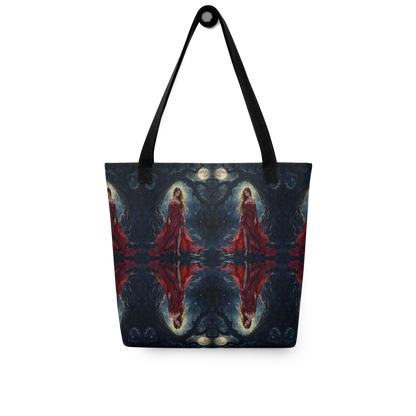 Lady in Red tote bag all over print