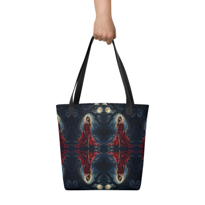 Lady in Red tote bag all over print