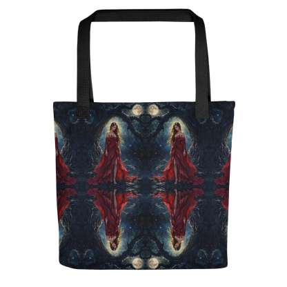 Lady in Red tote bag all over print