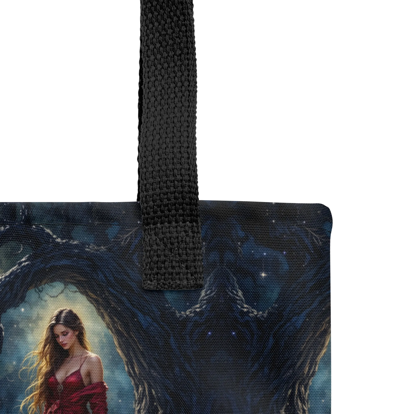 Lady in Red tote bag all over print