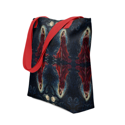 Lady in Red tote bag all over print