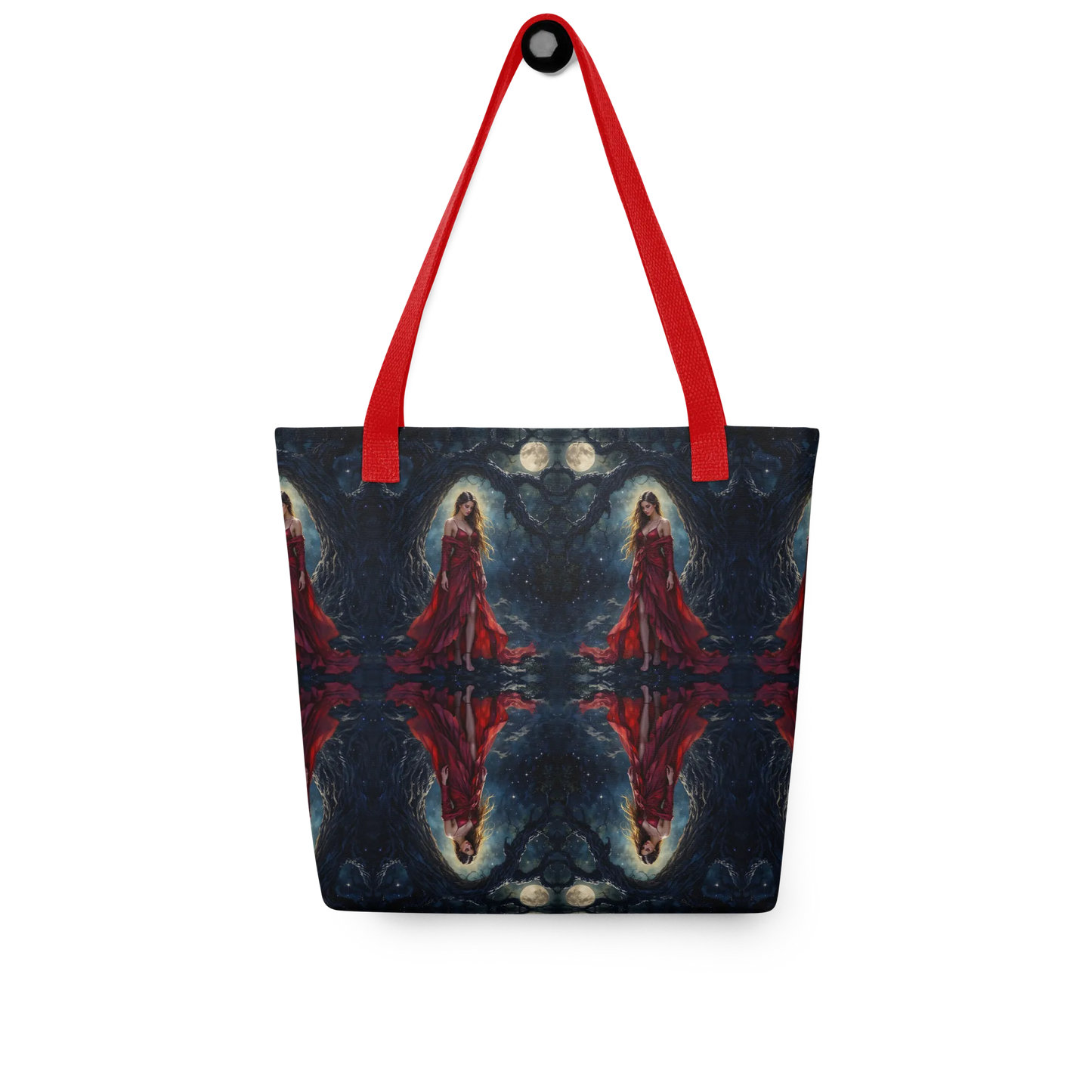 Lady in Red tote bag all over print