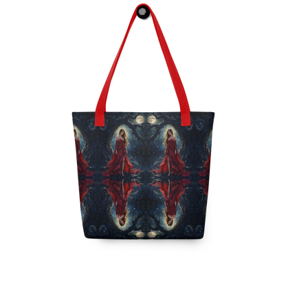 Lady in Red tote bag all over print