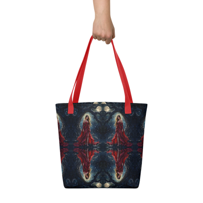 Lady in Red tote bag all over print