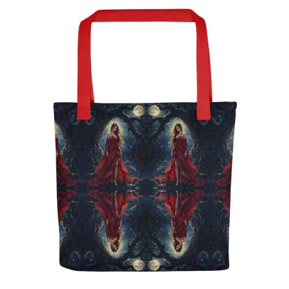 Lady in Red tote bag all over print