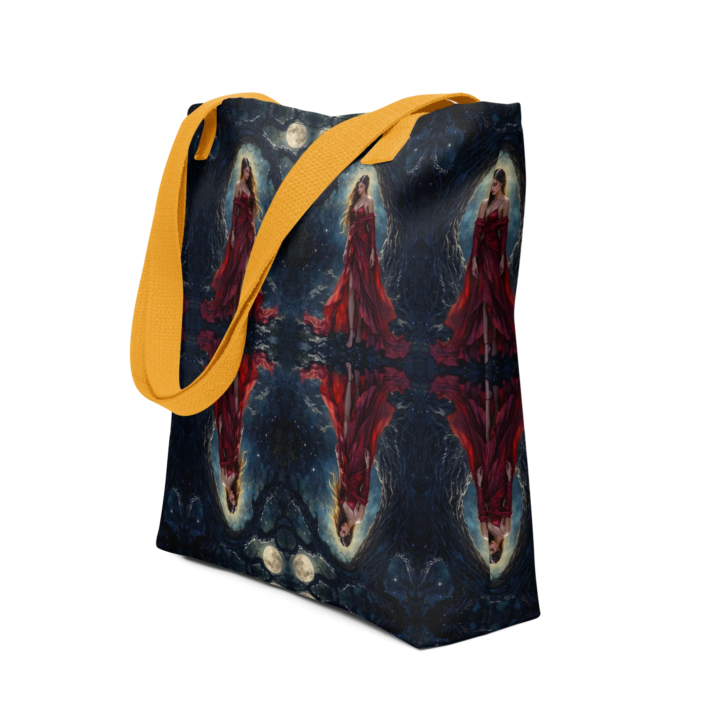 Lady in Red tote bag all over print