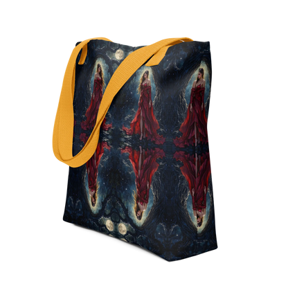 Lady in Red tote bag all over print