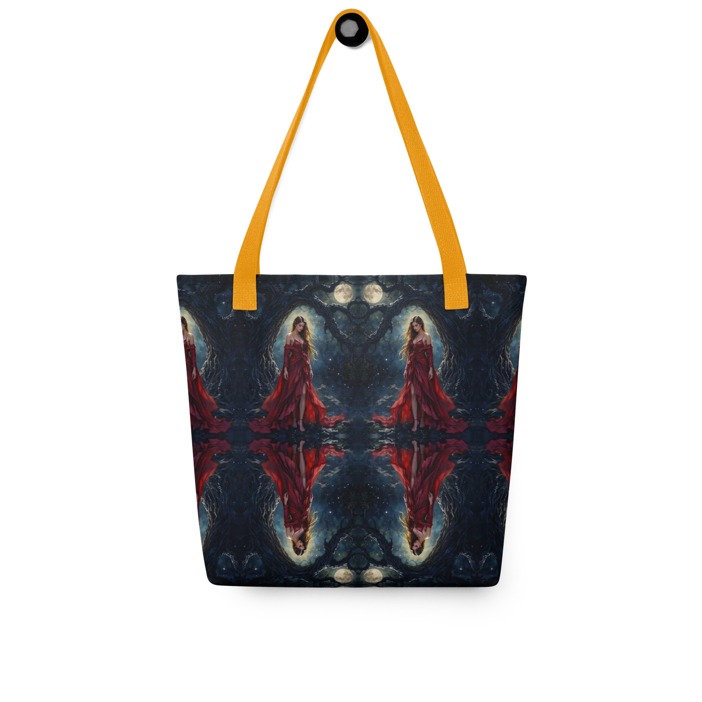 Lady in Red tote bag all over print