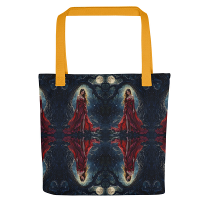 Lady in Red tote bag all over print