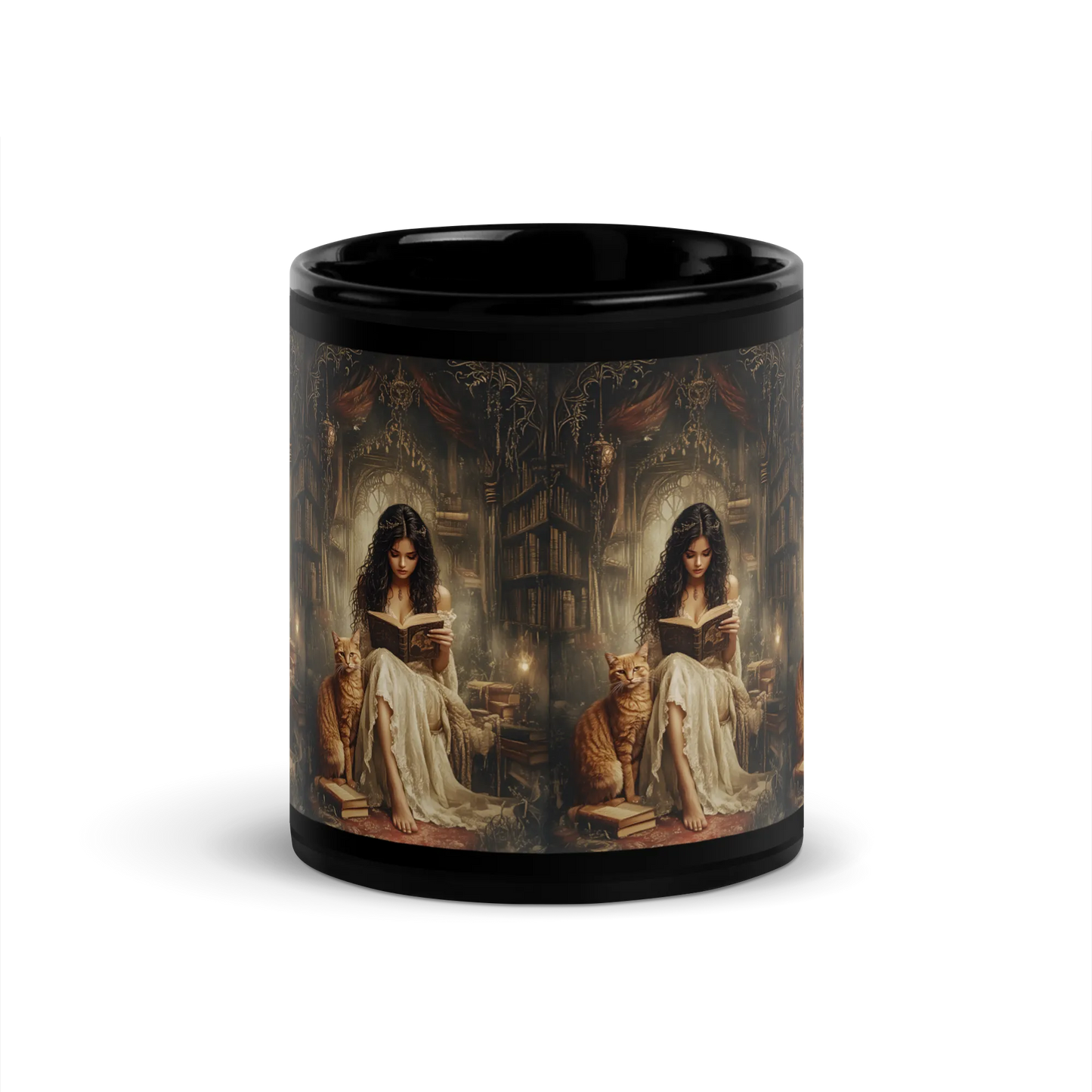 The Librarian black mug