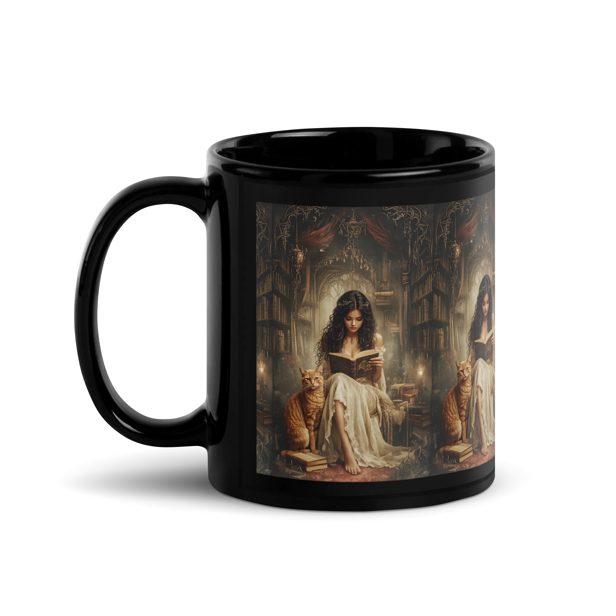 The Librarian black mug