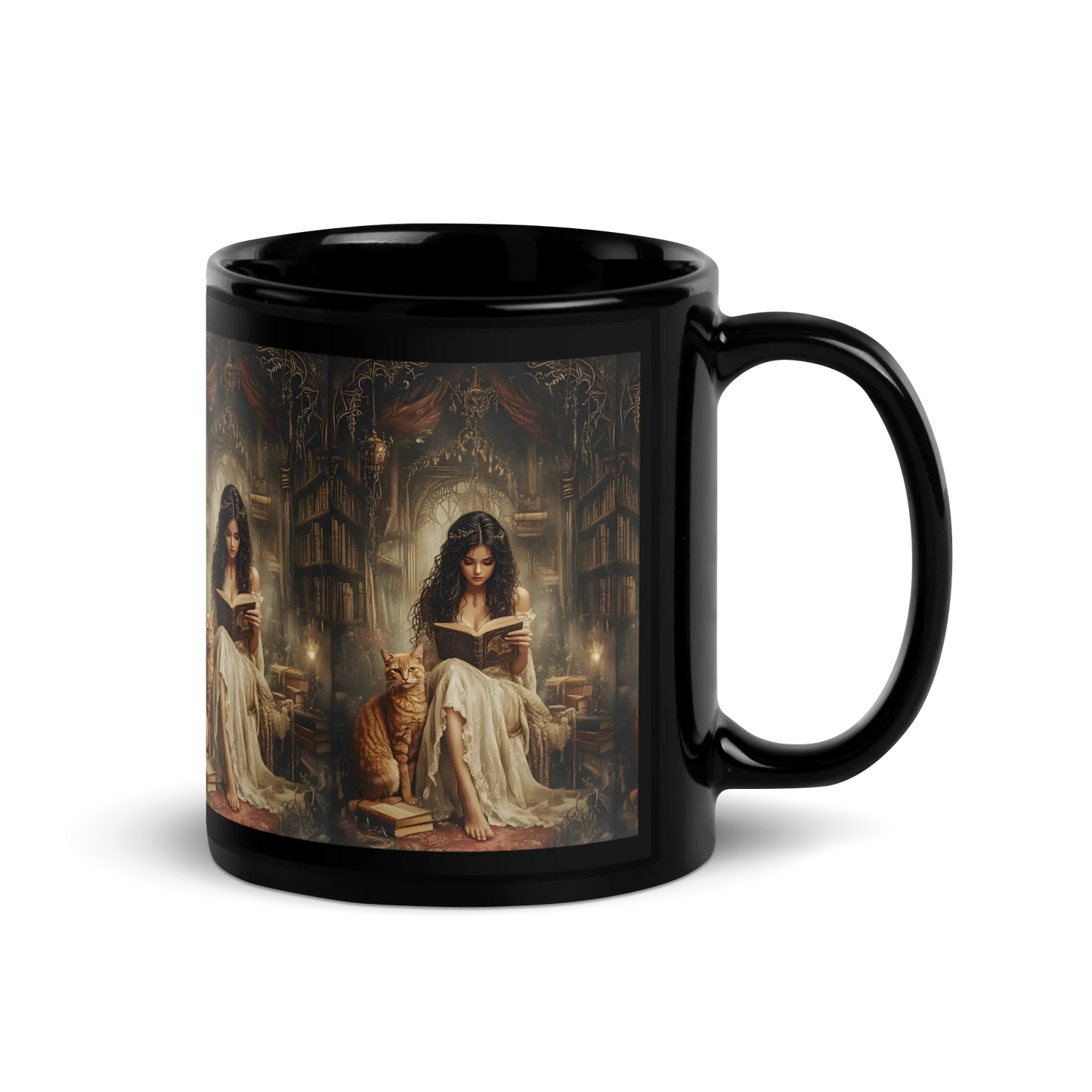 The Librarian black mug