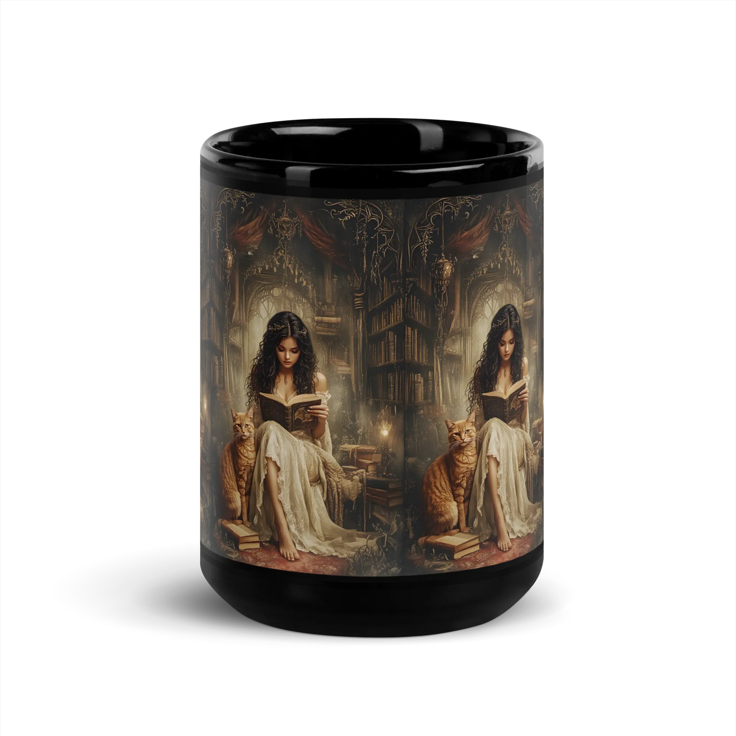 The Librarian black mug