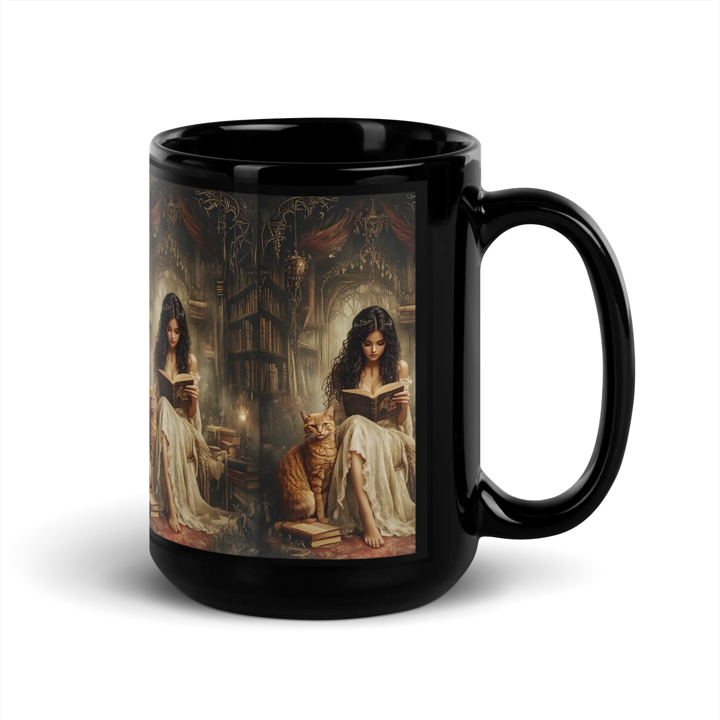 The Librarian black mug