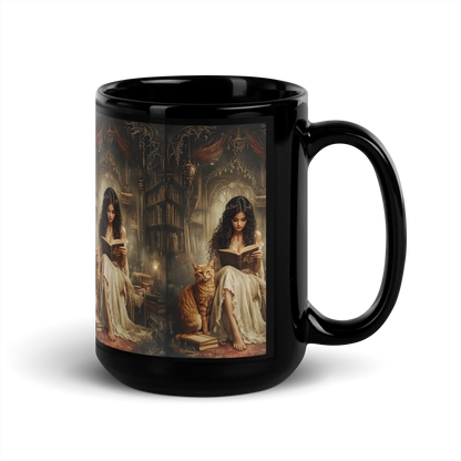 The Librarian black mug
