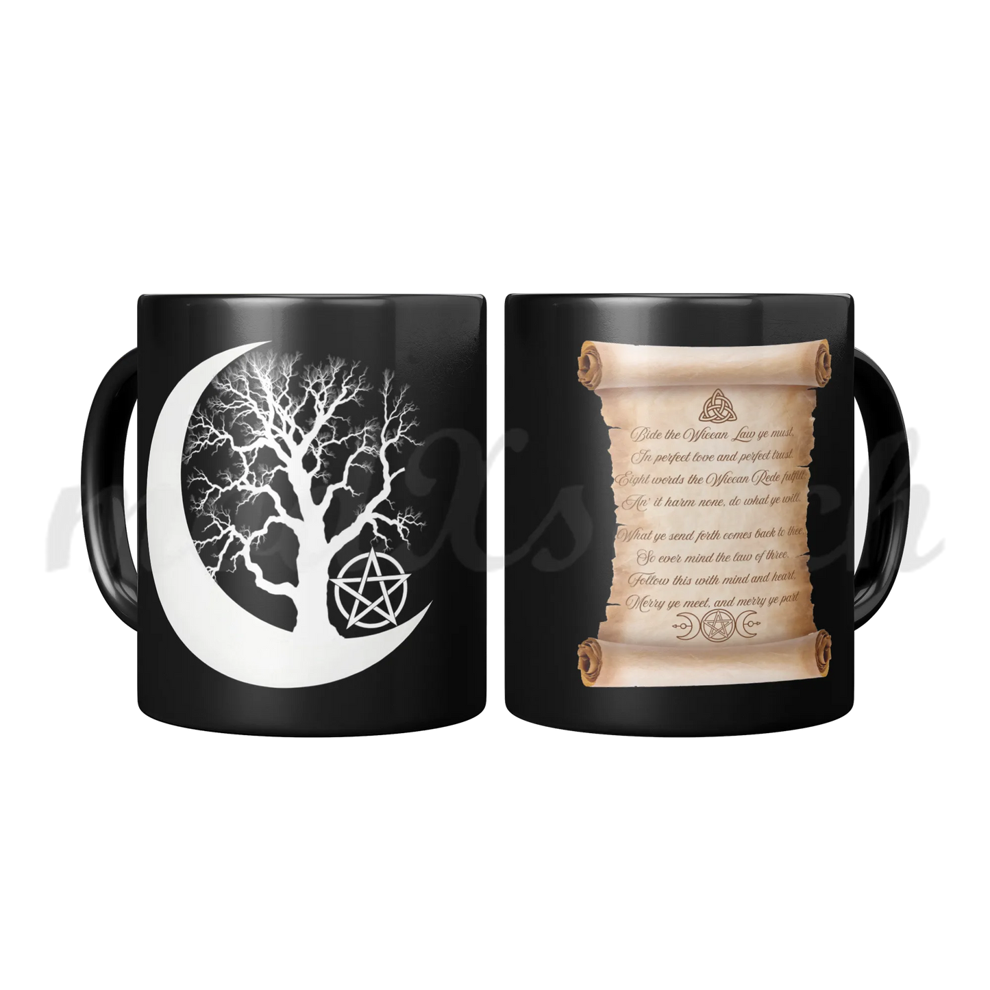Witch' Moon Black Mug 11oz