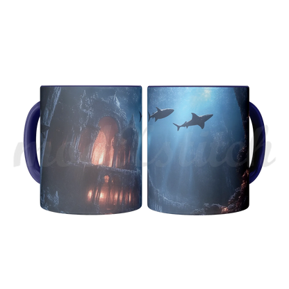 Atlantis City Ruins Accent Mug 11oz