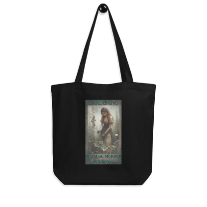 Gardening tote bag front print