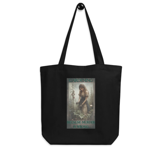 Gardening tote bag front print