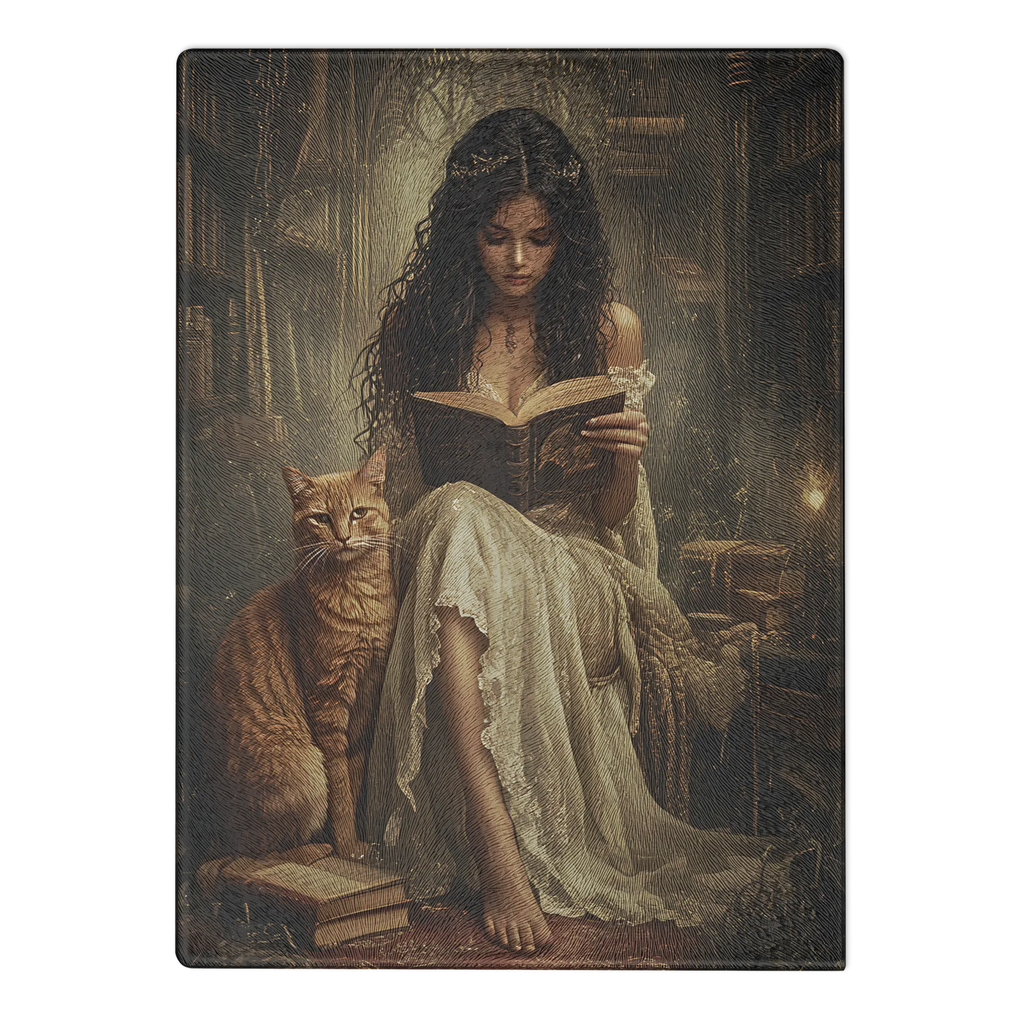 The Librarian glass cutting board