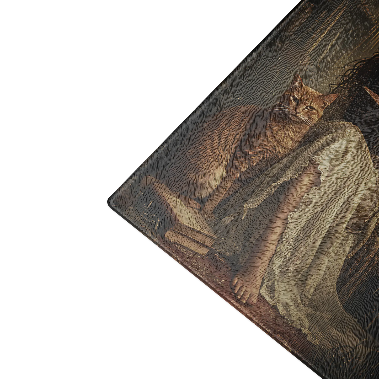 The Librarian glass cutting board