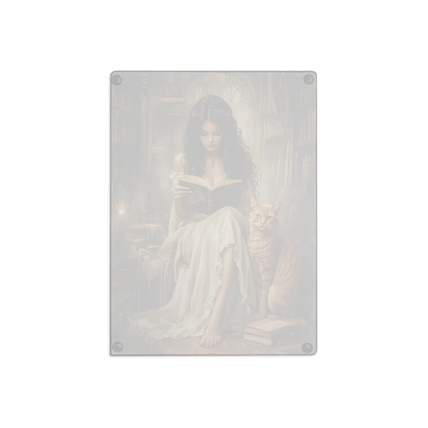 The Librarian glass cutting board