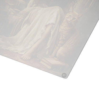 The Librarian glass cutting board