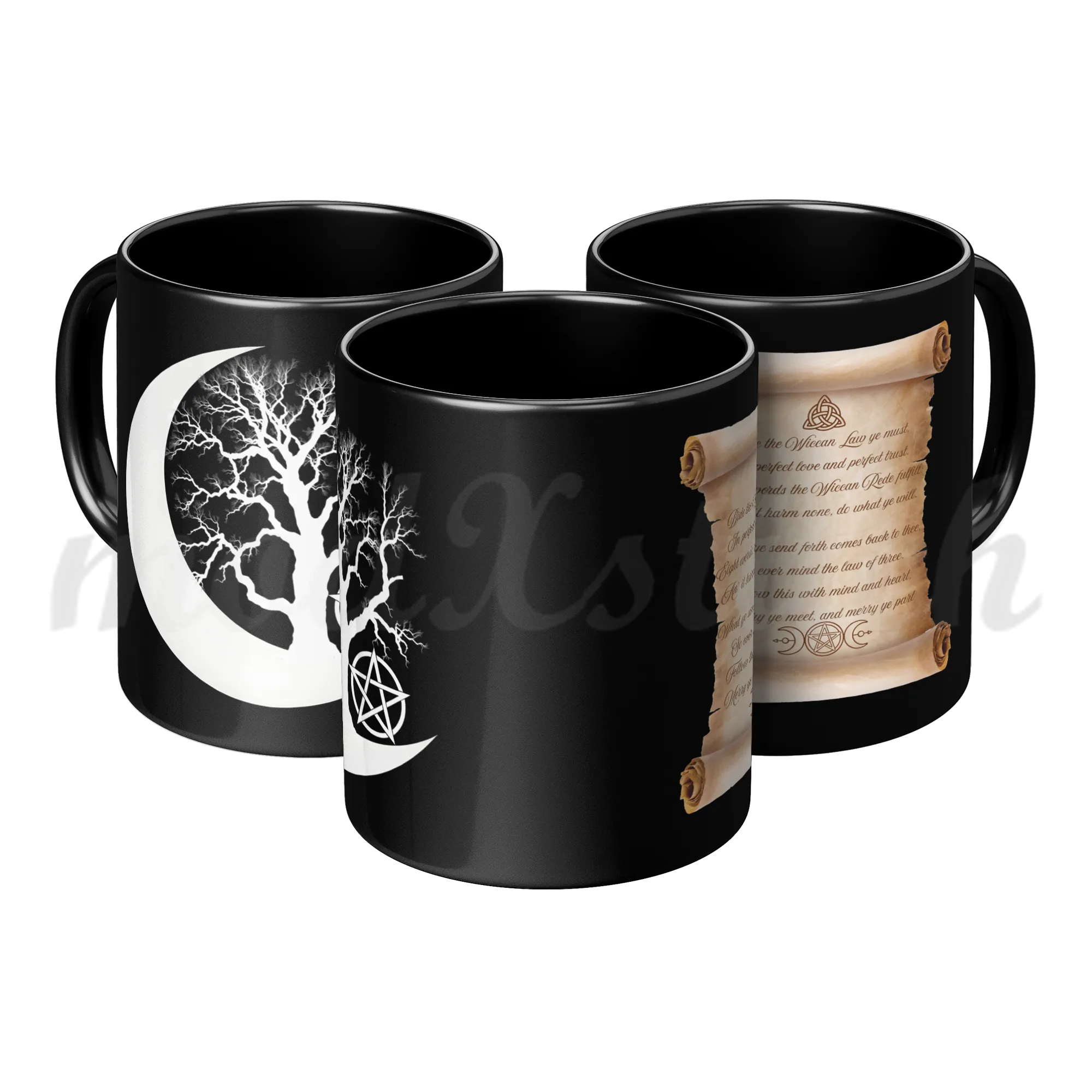 Witch' Moon Black Mug 11oz
