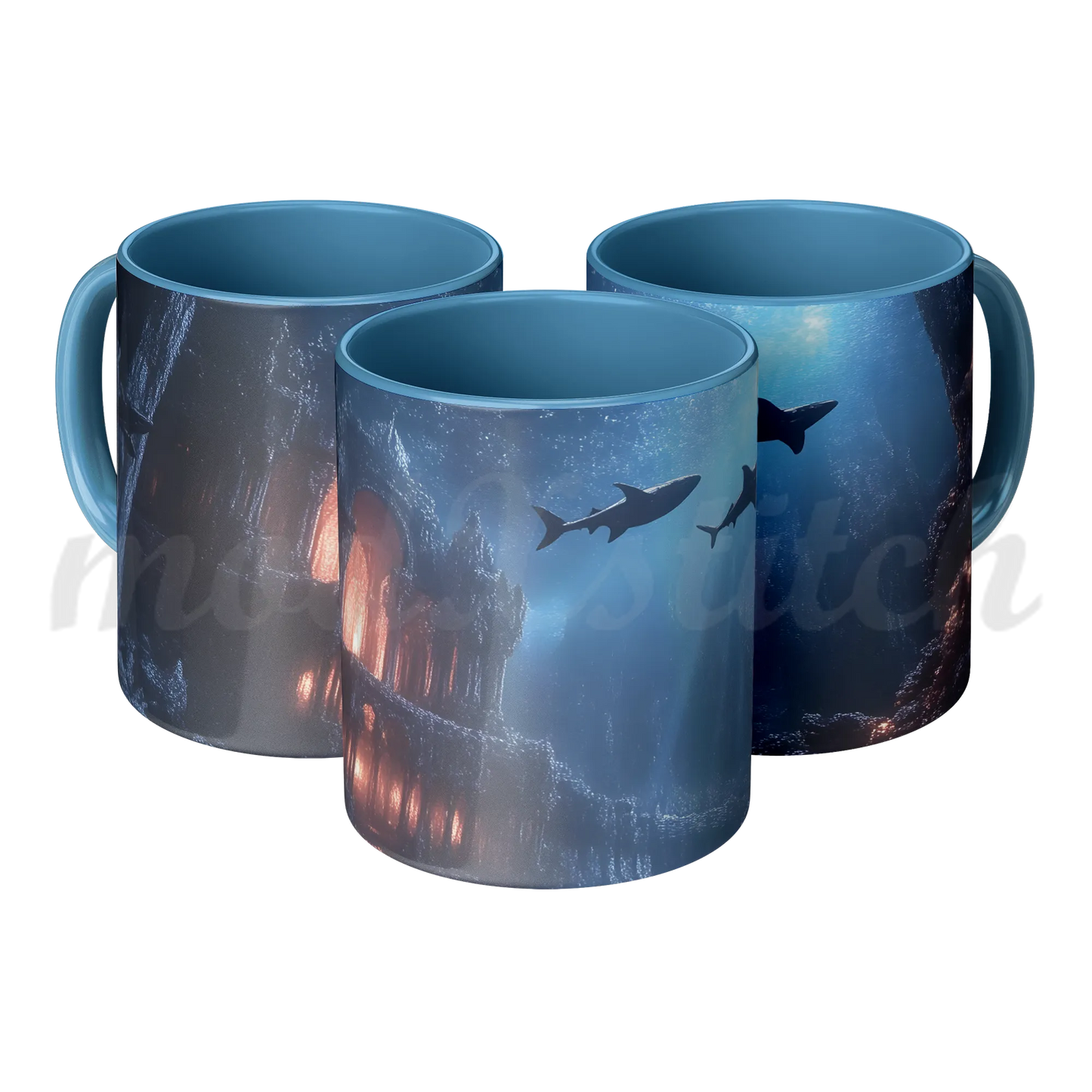 Atlantis City Ruins Accent Mug 11oz