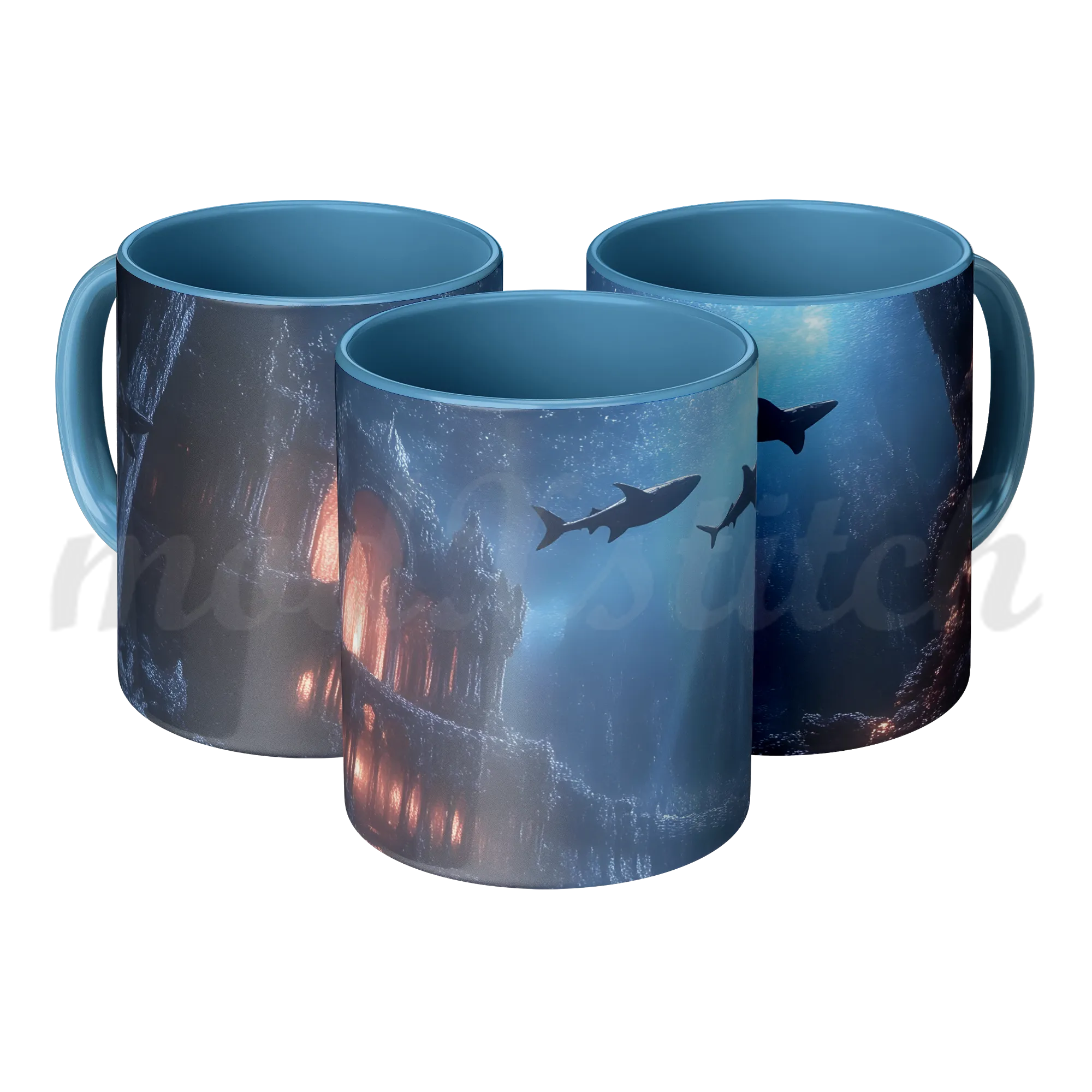 Atlantis City Ruins Accent Mug 11oz