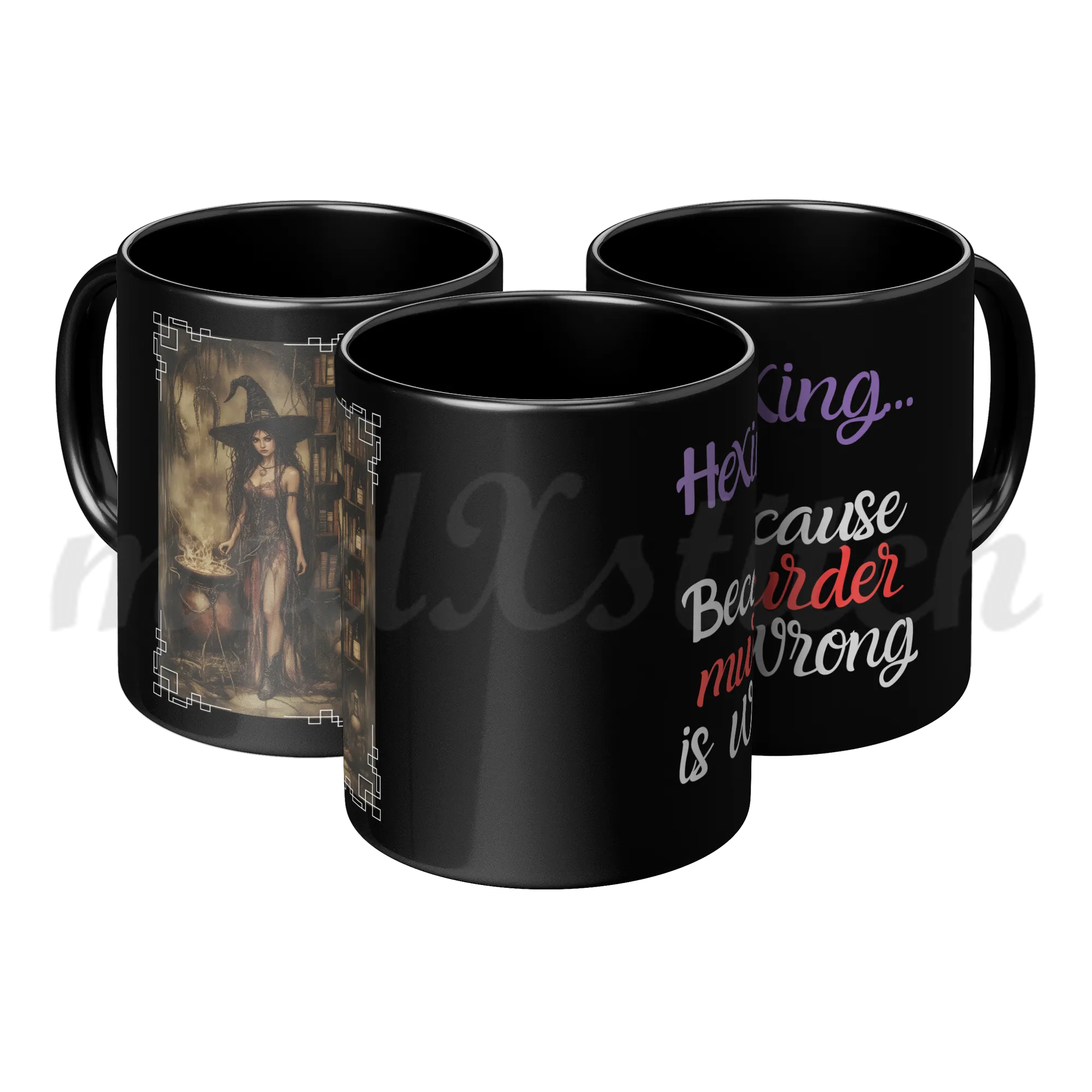 Hexing...  Black Mug 11oz