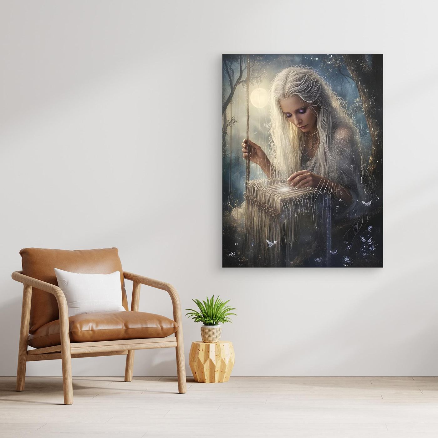 Weaving Magic canvas wall art (world)