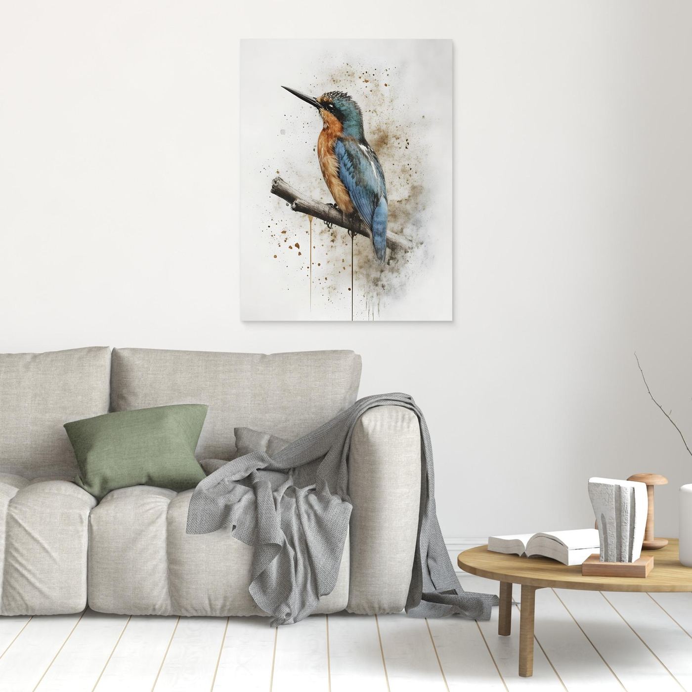 Spirit of the Kingfisher canvas wall art (world)