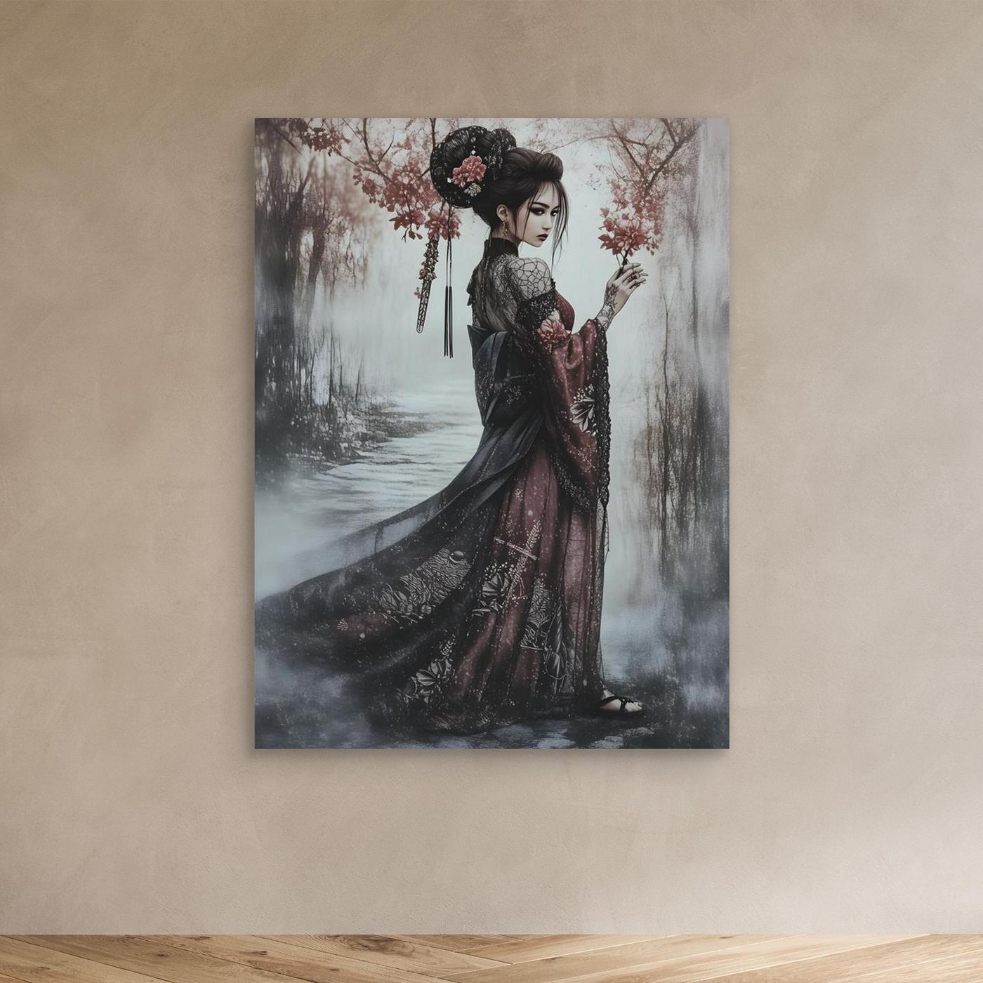 Sakura Promenade canvas wall art (world)