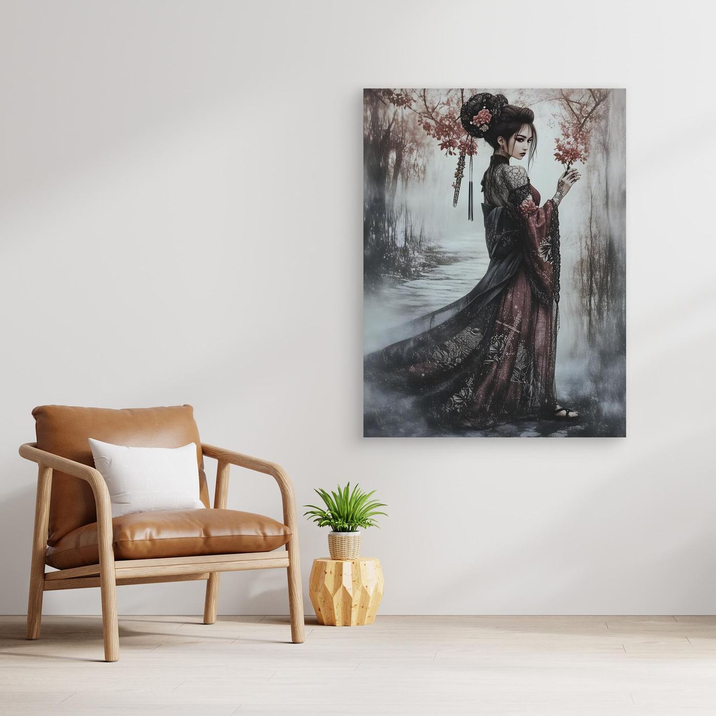 Sakura Promenade canvas wall art (world)