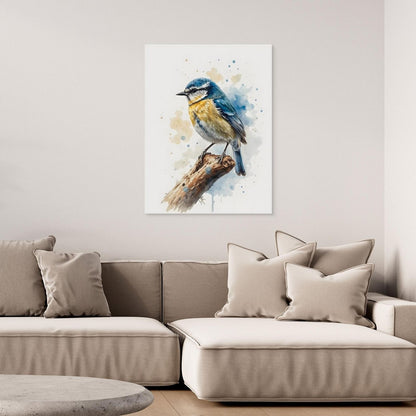 The Blue Tit canvas wall art (world)