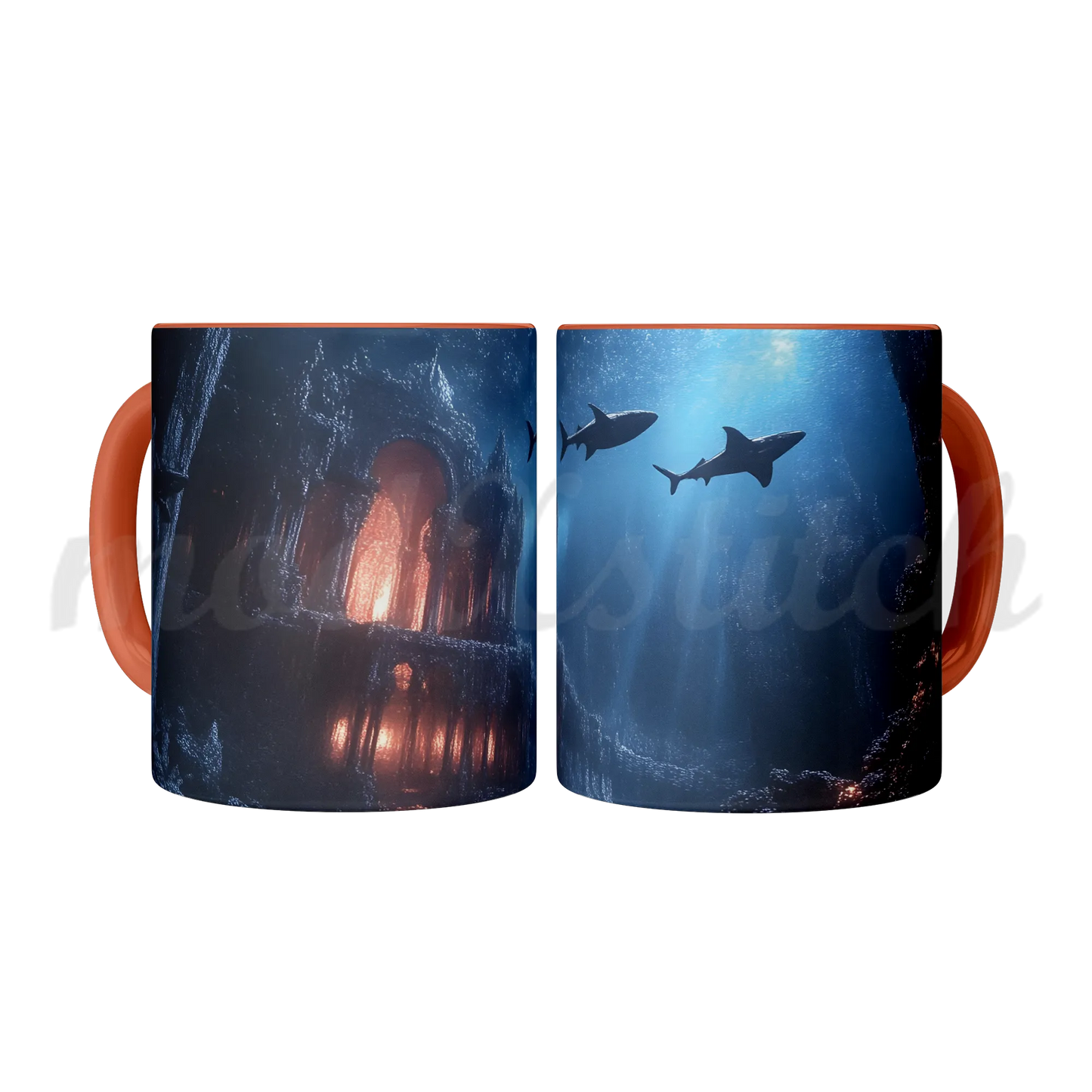 Atlantis City Ruins Accent Mug 11oz
