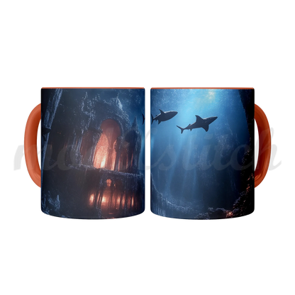 Atlantis City Ruins Accent Mug 11oz