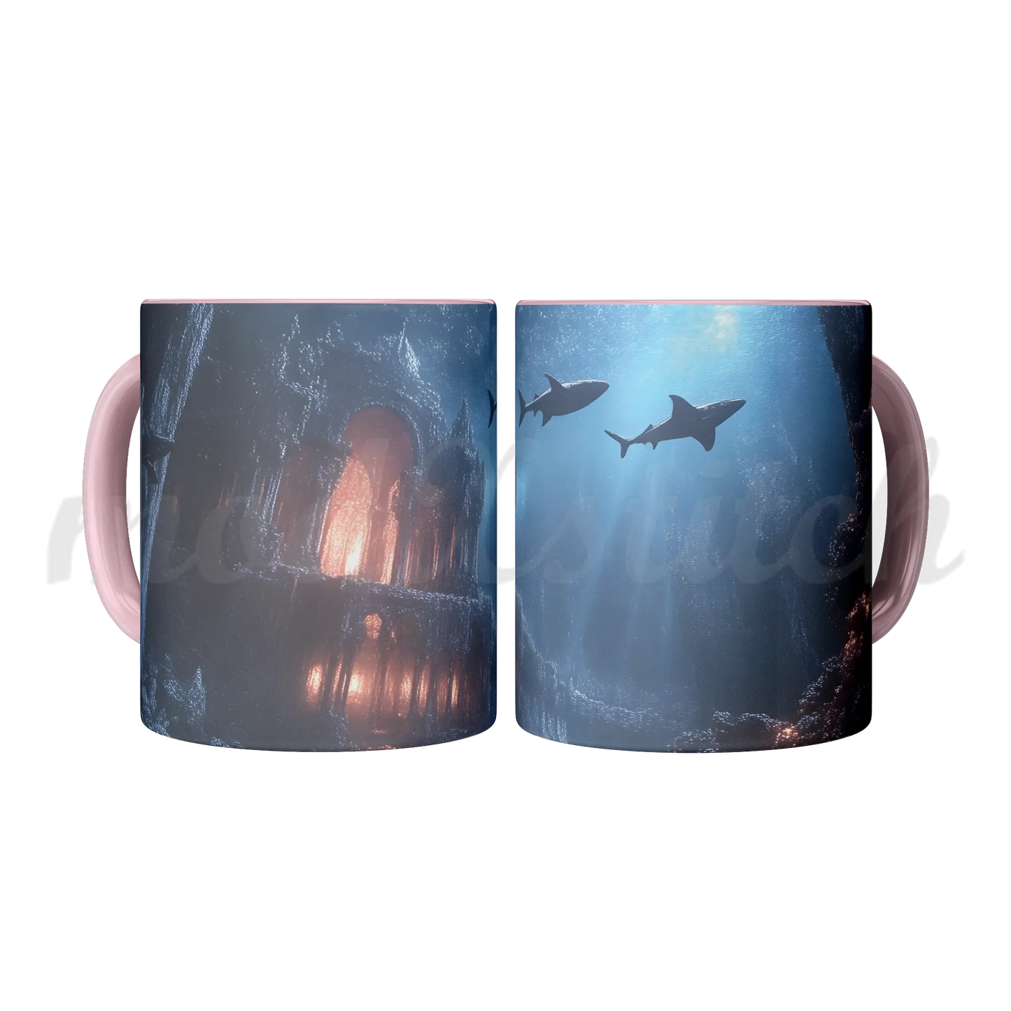 Atlantis City Ruins Accent Mug 11oz