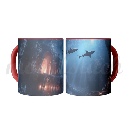Atlantis City Ruins Accent Mug 11oz