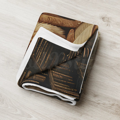 The Librarian throw blanket large