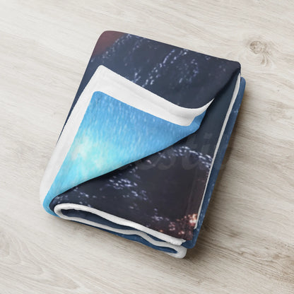 Atlantis City Ruins Large Throw Blanket