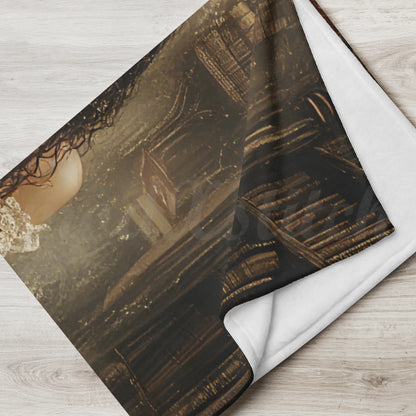 The Librarian throw blanket large