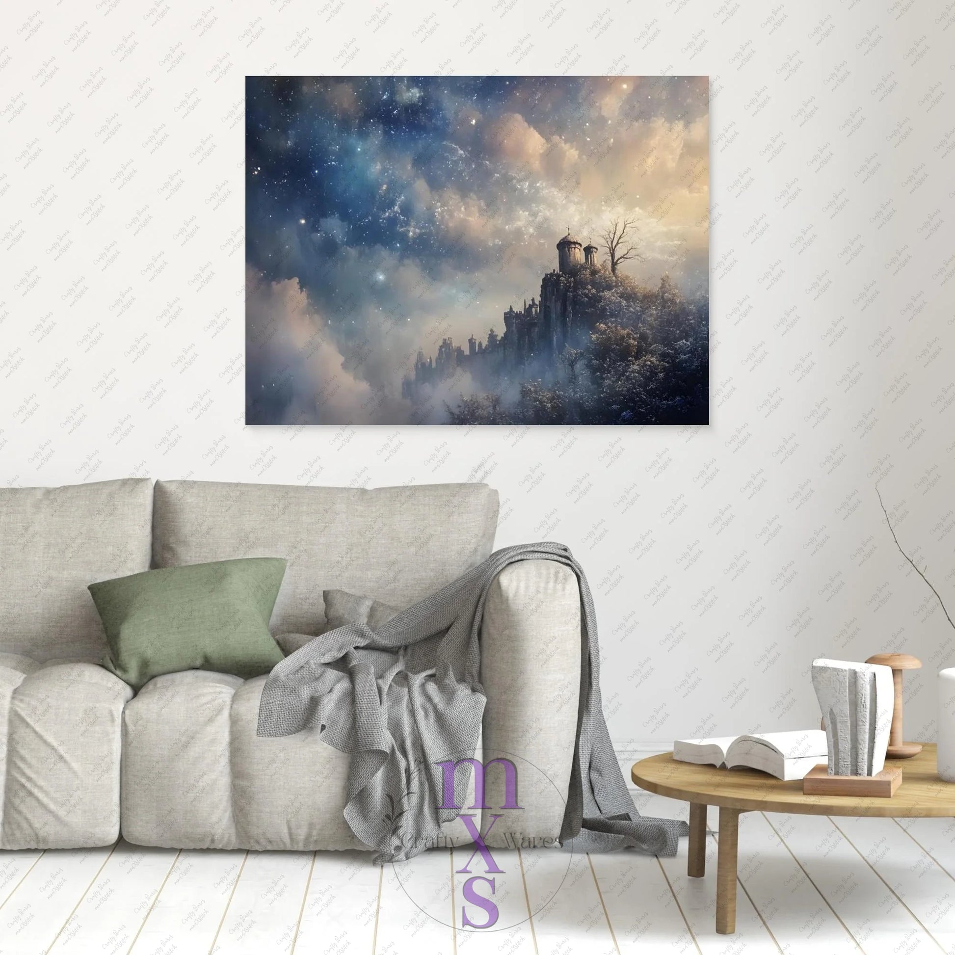Watermarked - Evening View canvas wall art (world)