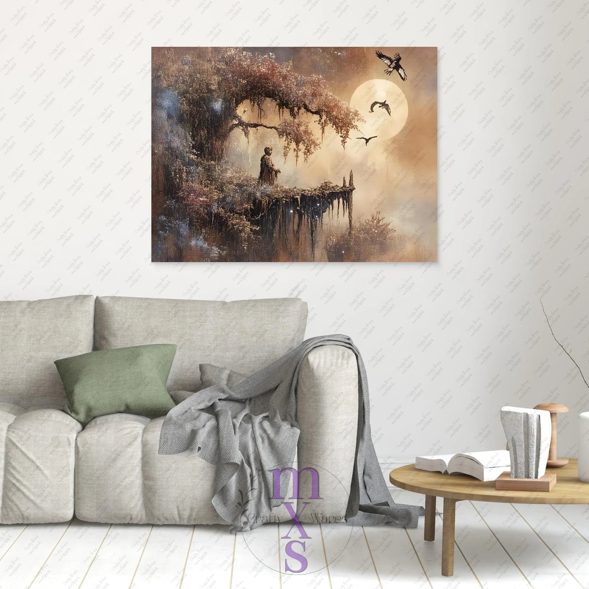 Watermarked - Morning View canvas wall art (world)