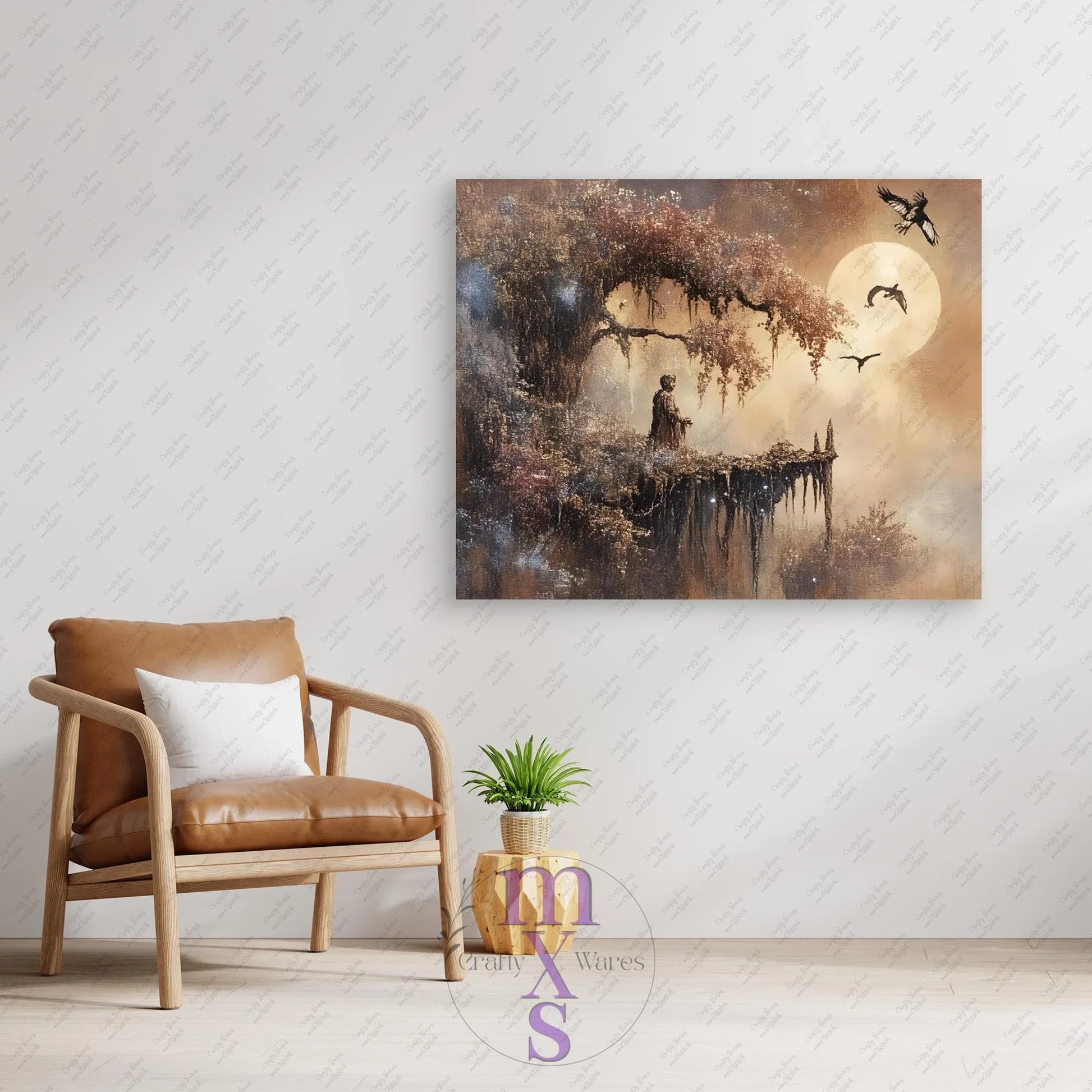 Watermarked - Morning View canvas wall art (world)