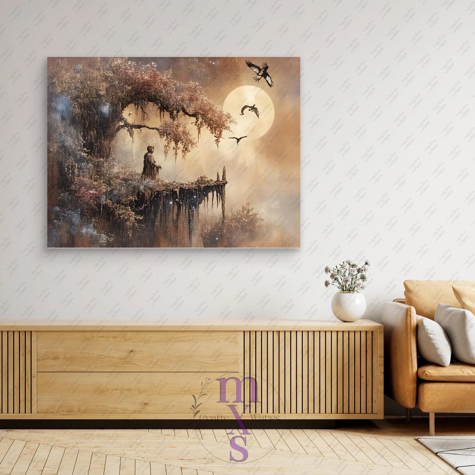 Watermarked - Morning View canvas wall art (world)