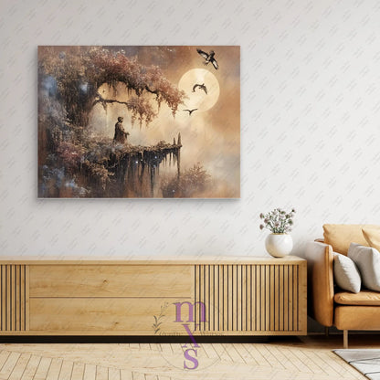 Watermarked - Morning View canvas wall art (world)