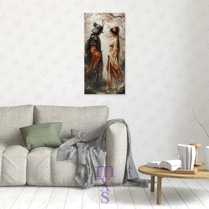 Watermarked - Geisha & Her Samurai 2 canvas wall art (world)