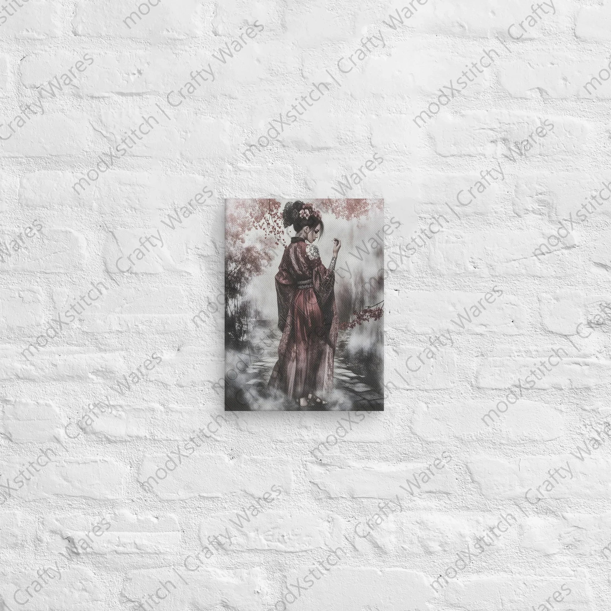 Watermarked - Sakura Walk canvas wall art
